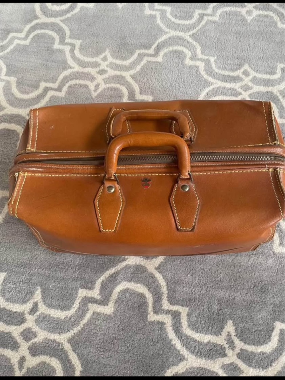 Vintage Mcbrine Leather Doctors Bag